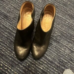 Black Leather Ankle Boots